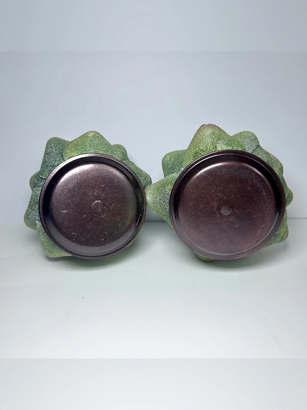 Artichoke Taper Candle Holders Set of Two